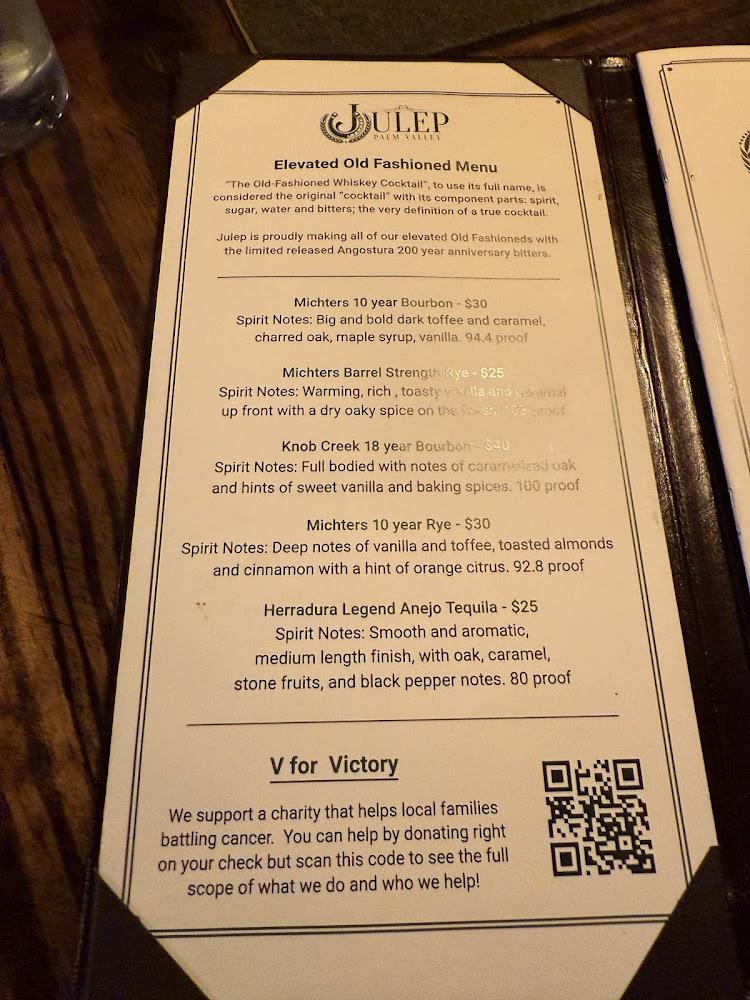 V Pizza + Julep Menu image 3